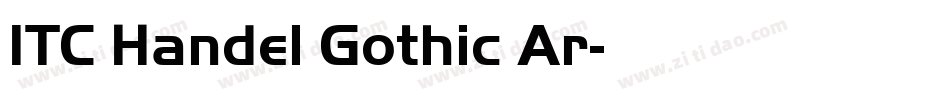 ITC Handel Gothic Ar字体转换